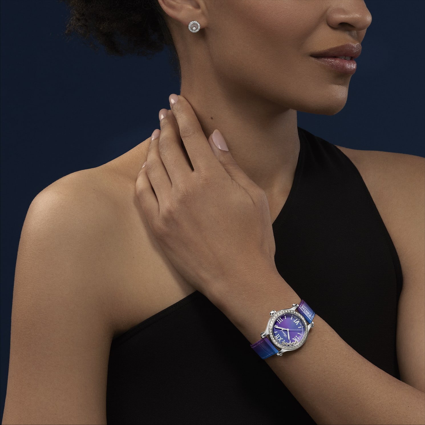 Chopard Happy Sport Women diamond watch FRONT