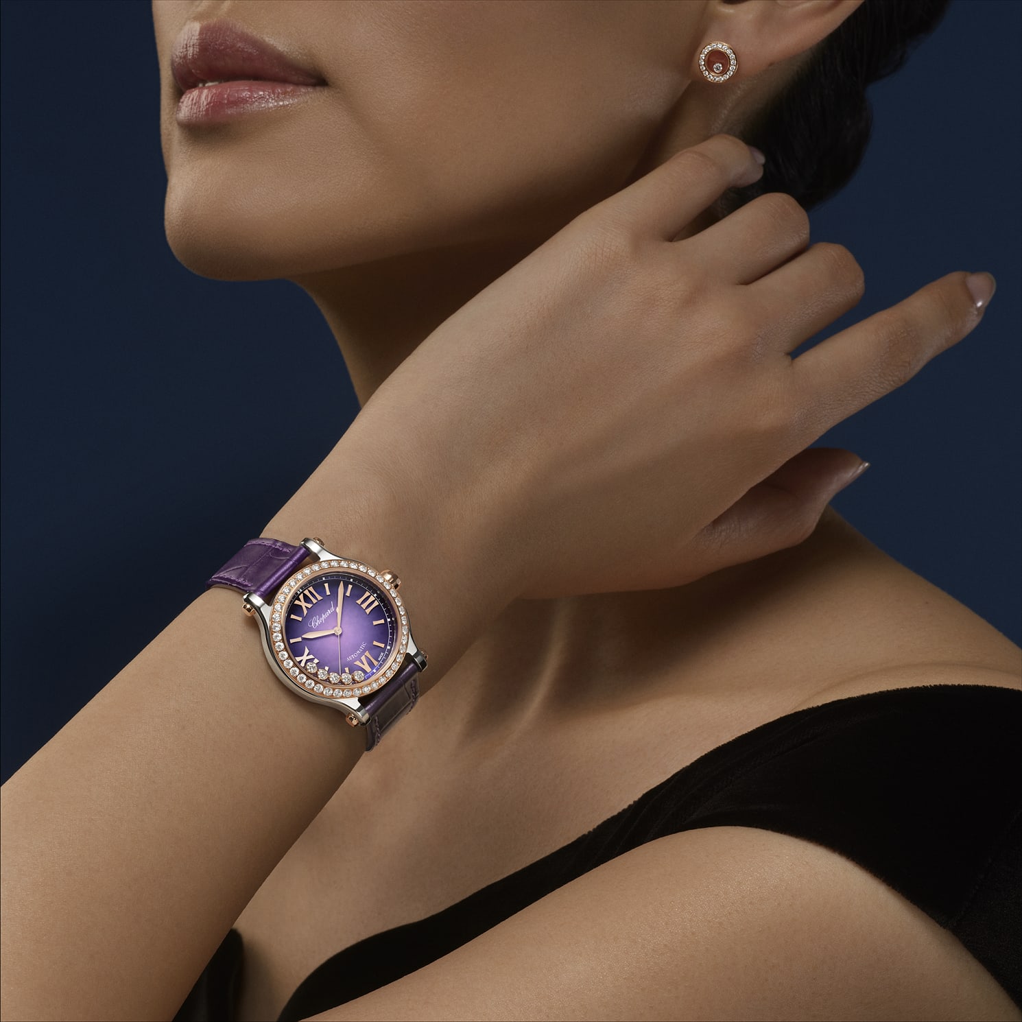 Chopard Happy Sport Women diamond watch FRONT
